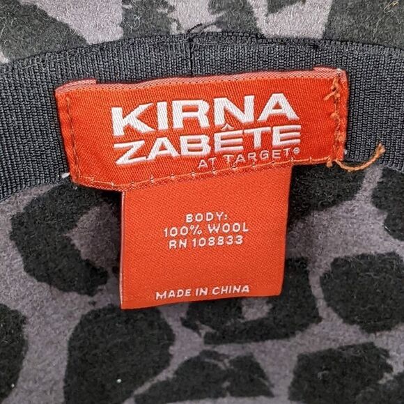 Kirna Zabête 100% Wool Fedora in Black/Gray Kiss Print - Picture 6 of 7